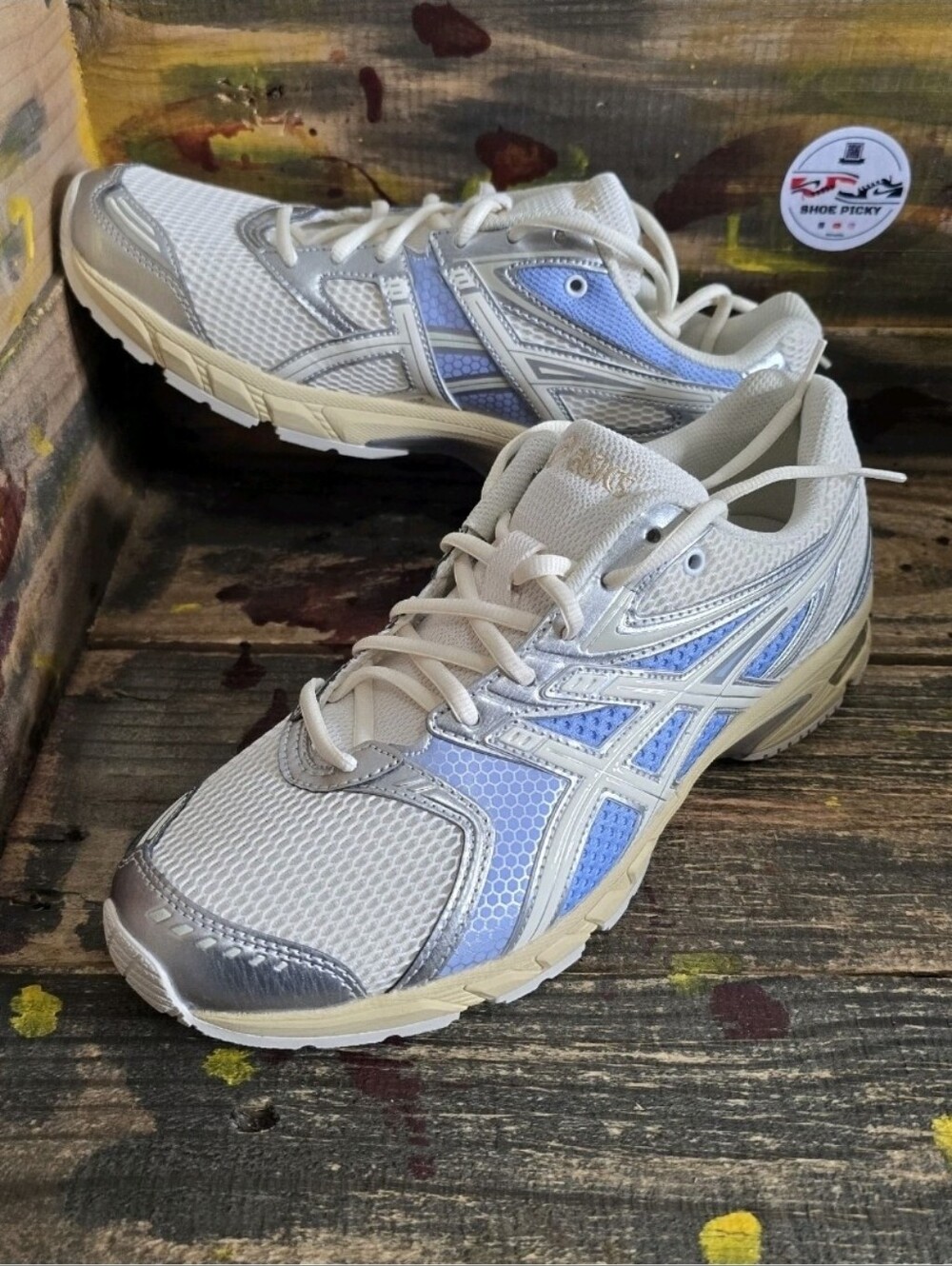 Asics Gel-DS Trainer 14 Ivory Light Sapphire 1203A607-750 Men Sz 10 New